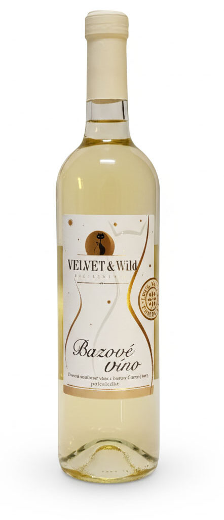 velvet wild, Bázove víno, 0,75l, polosladké